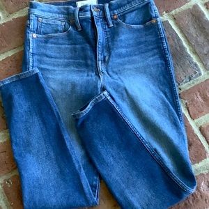 Ladies Madewell 10” High Rise Skinny Jeans Size 29